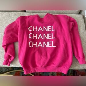 Vibrant Pink Logo Sweatshirt